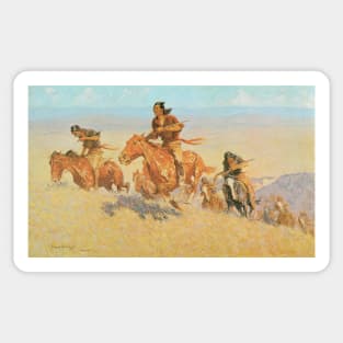 The Buffalo Runners, Big Horn Basin by Frederick Remington Sticker